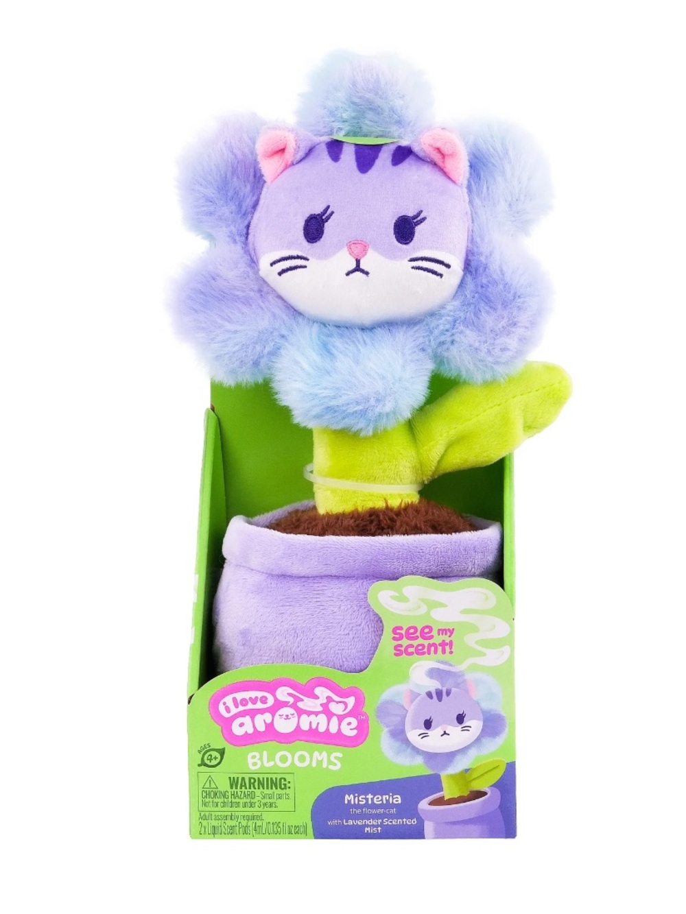 i love aromie Misteria - Lavender Scented Flower Plush with Visible Magic Mist.